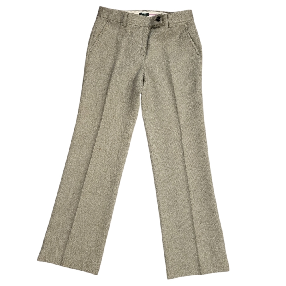 Jcrew 100% wool “favorite fit” herringbone trouser